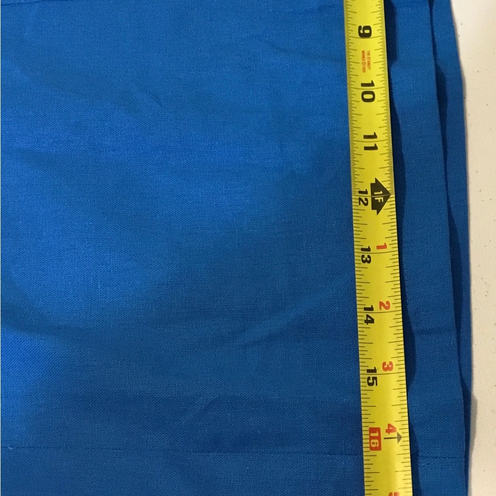 Simply Vera Vera Wang Bright Royal Blue High-Rise Linen Pull-On Pants - Picture 12 of 16